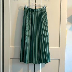 Pleated Green Skirt - A New Day; Small